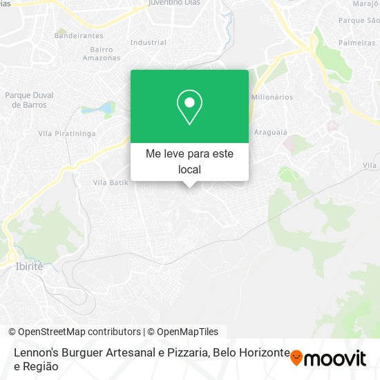 Lennon's Burguer Artesanal e Pizzaria mapa
