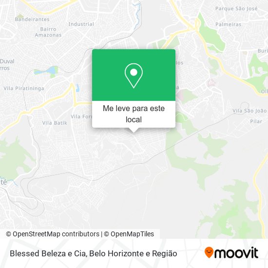 Blessed Beleza e Cia mapa