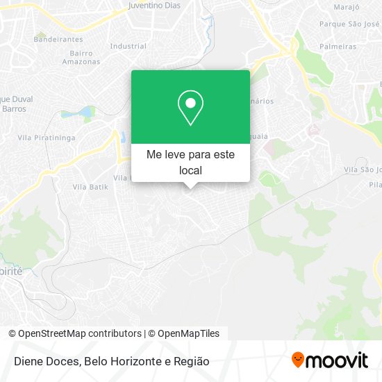 Diene Doces mapa