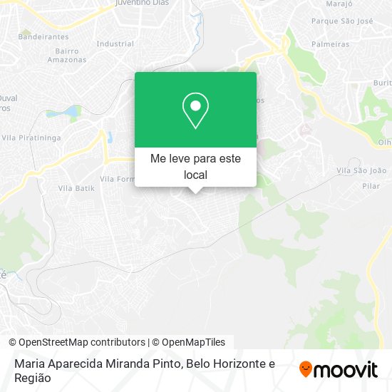 Maria Aparecida Miranda Pinto mapa