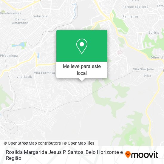 Rosilda Margarida Jesus P. Santos mapa