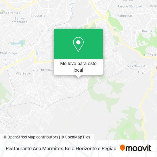 Restaurante Ana Marmitex mapa