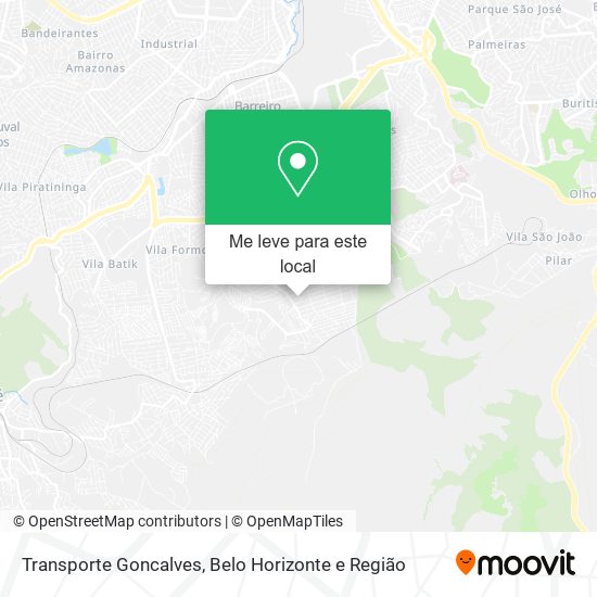 Transporte Goncalves mapa