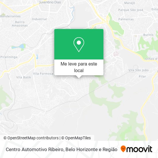Centro Automotivo Ribeiro mapa