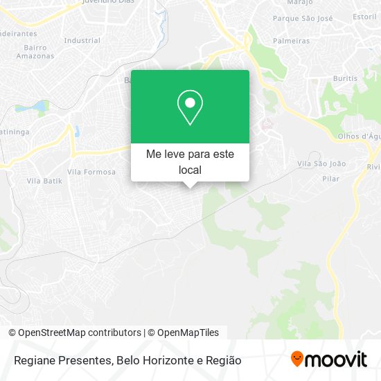 Regiane Presentes mapa