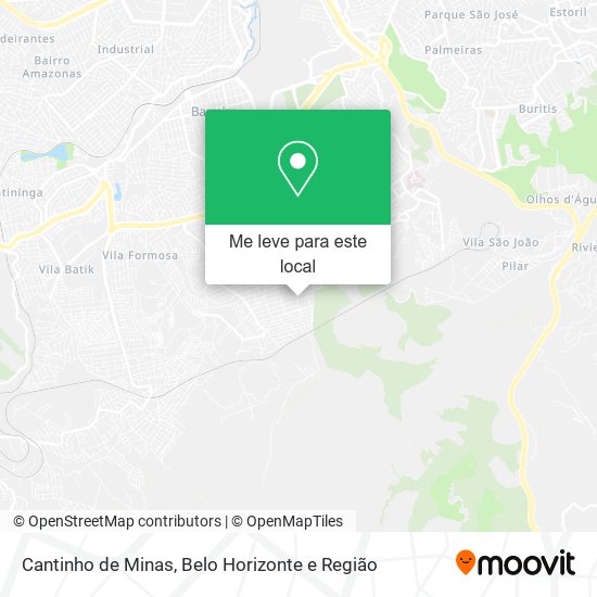 Cantinho de Minas mapa