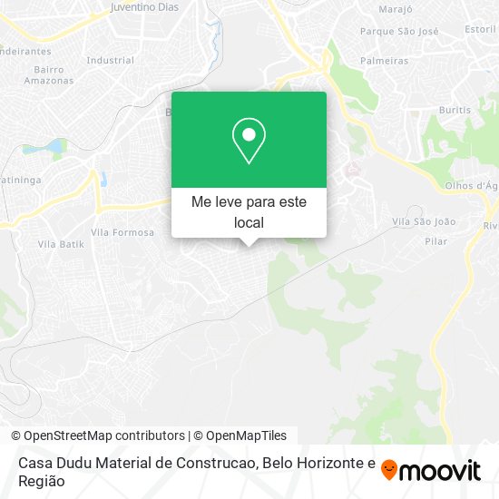 Casa Dudu Material de Construcao mapa