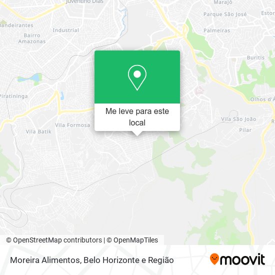 Moreira Alimentos mapa
