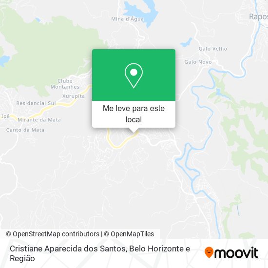 Cristiane Aparecida dos Santos mapa