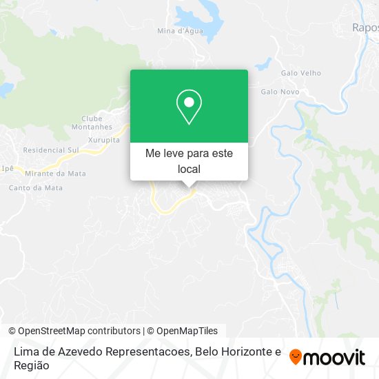 Lima de Azevedo Representacoes mapa