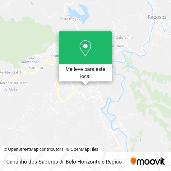 Cantinho dos Sabores Ji mapa