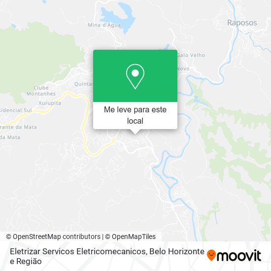 Eletrizar Servicos Eletricomecanicos mapa