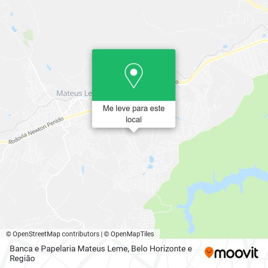 Banca e Papelaria Mateus Leme mapa