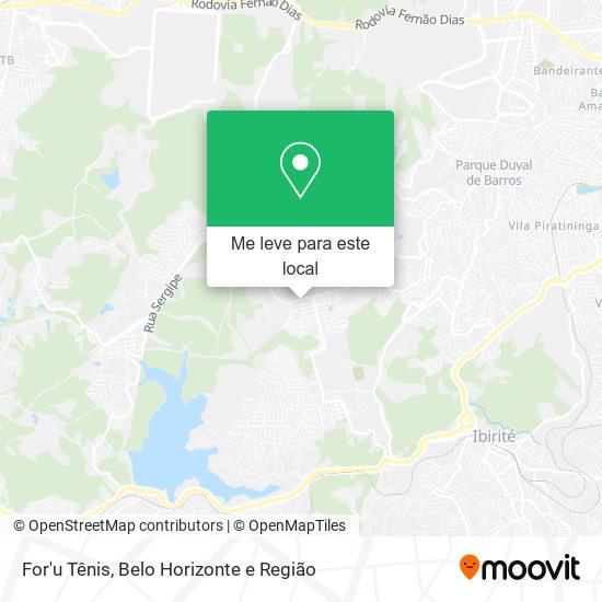 For'u Tênis mapa
