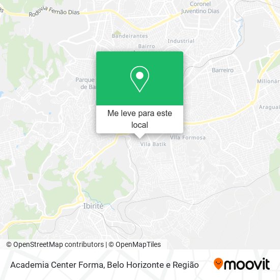 Academia Center Forma mapa