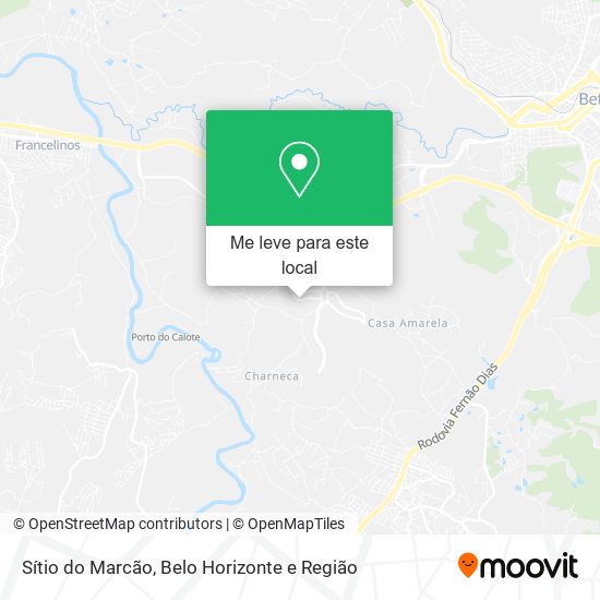 Sítio do Marcão mapa