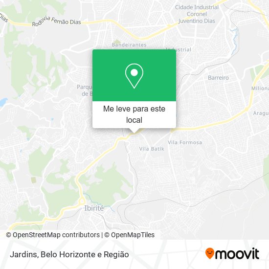 Jardins mapa