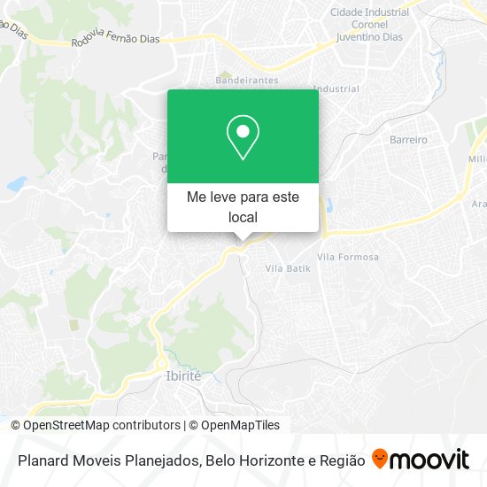 Planard Moveis Planejados mapa