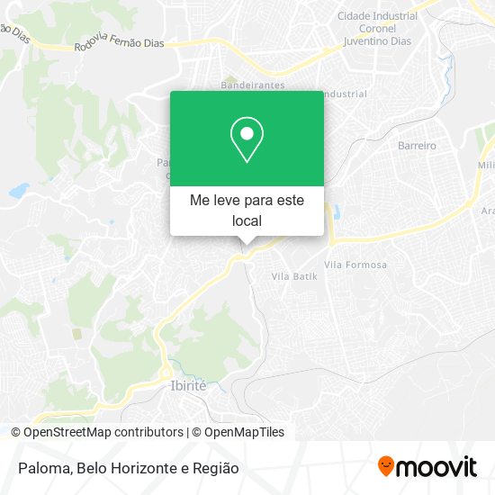 Paloma mapa