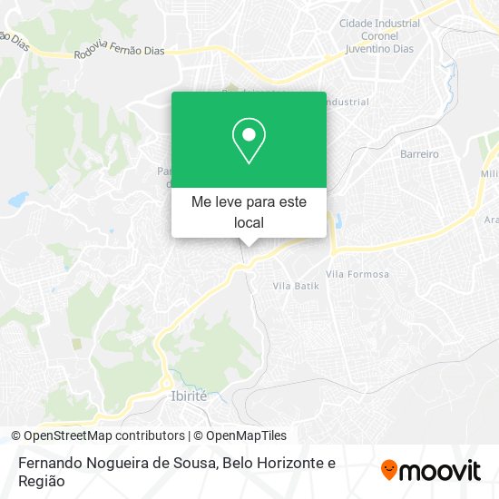 Fernando Nogueira de Sousa mapa