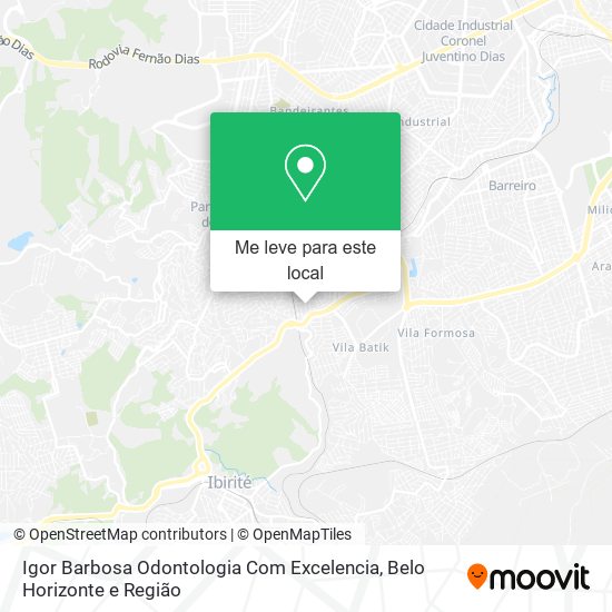 Igor Barbosa Odontologia Com Excelencia mapa