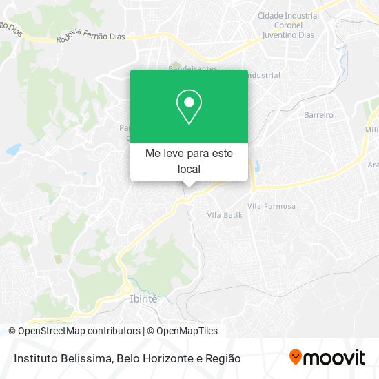 Instituto Belissima mapa
