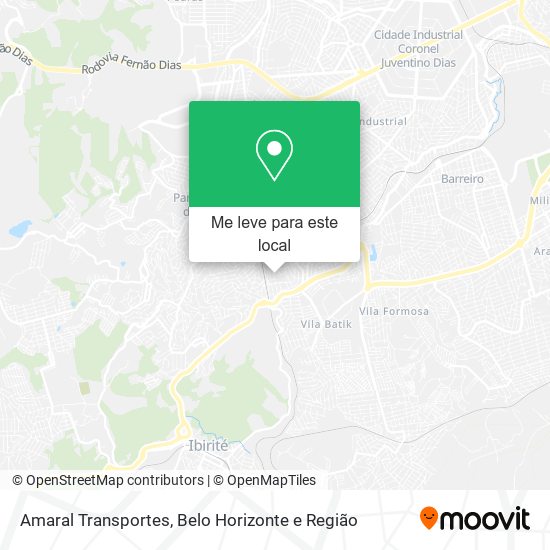 Amaral Transportes mapa