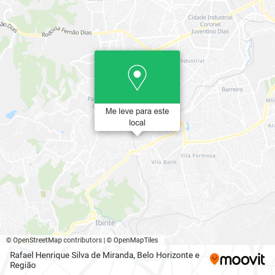 Rafael Henrique Silva de Miranda mapa