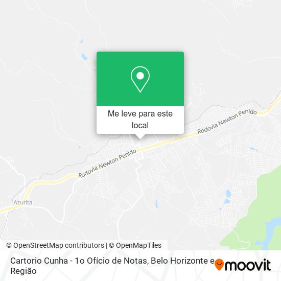 Cartorio Cunha - 1o Ofício de Notas mapa