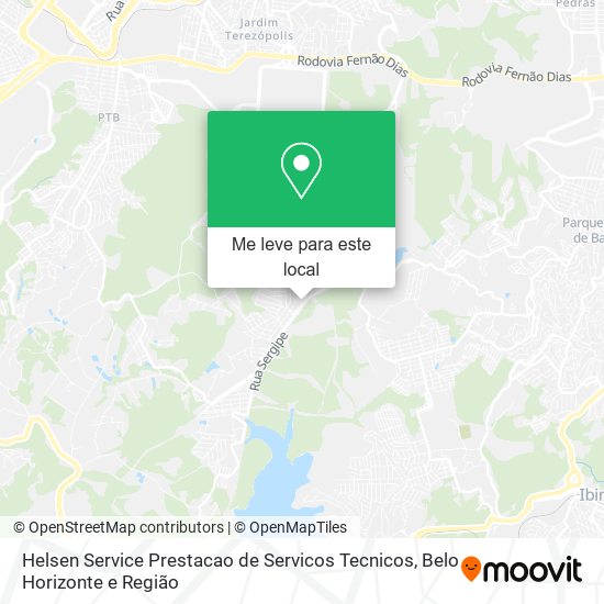 Helsen Service Prestacao de Servicos Tecnicos mapa