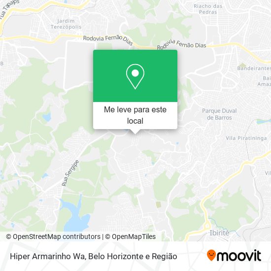 Hiper Armarinho Wa mapa