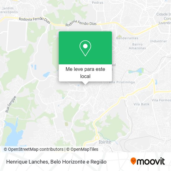 Henrique Lanches mapa