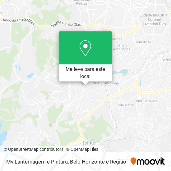 Mv Lanternagem e Pintura mapa