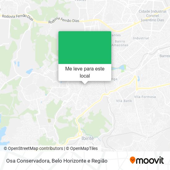 Osa Conservadora mapa