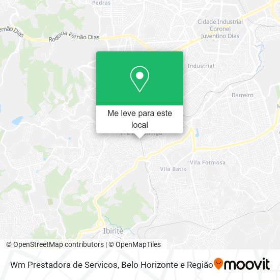 Wm Prestadora de Servicos mapa