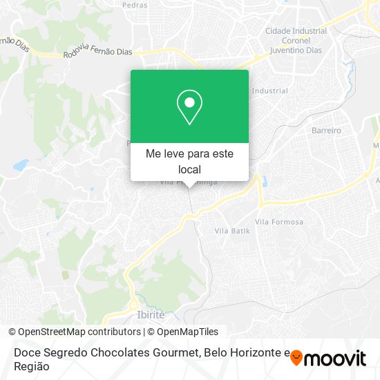 Doce Segredo Chocolates Gourmet mapa