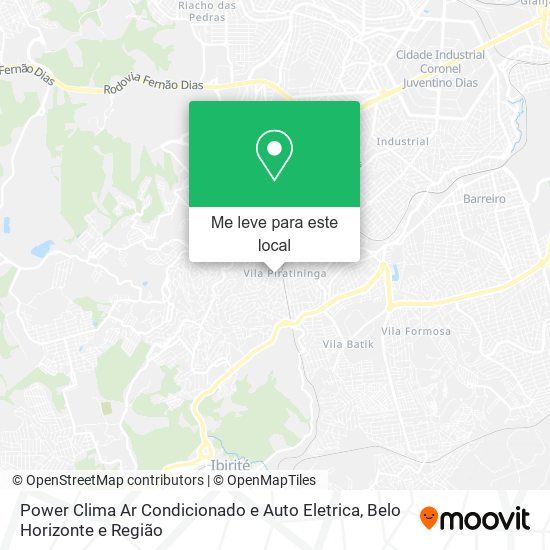 Power Clima Ar Condicionado e Auto Eletrica mapa