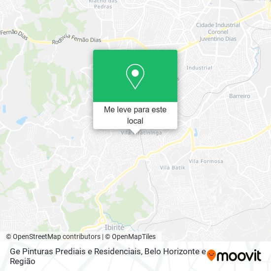 Ge Pinturas Prediais e Residenciais mapa