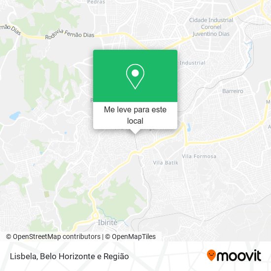 Lisbela mapa