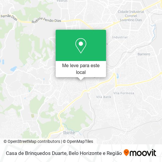 Casa de Brinquedos Duarte mapa