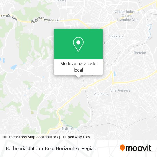 Barbearia Jatoba mapa