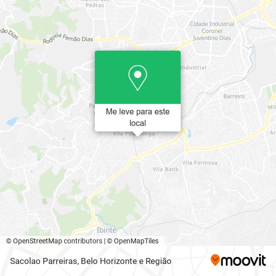 Sacolao Parreiras mapa