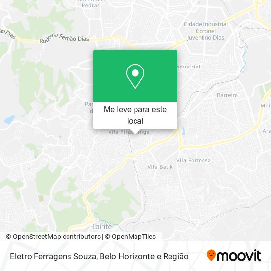 Eletro Ferragens Souza mapa
