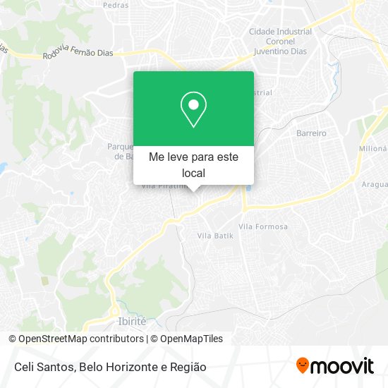 Celi Santos mapa