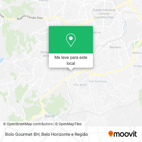 Bolo Gourmet BH mapa