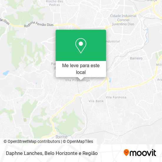 Daphne Lanches mapa