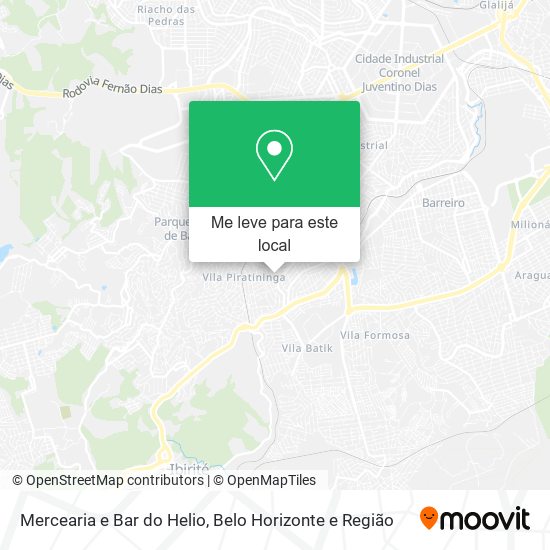 Mercearia e Bar do Helio mapa