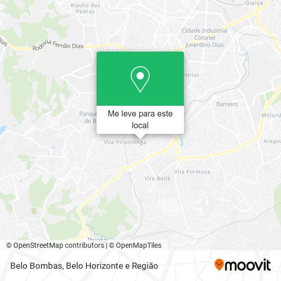 Belo Bombas mapa