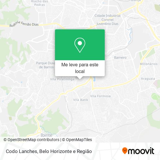 Codo Lanches mapa