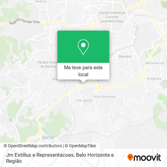Jm Estillus e Representacoes mapa